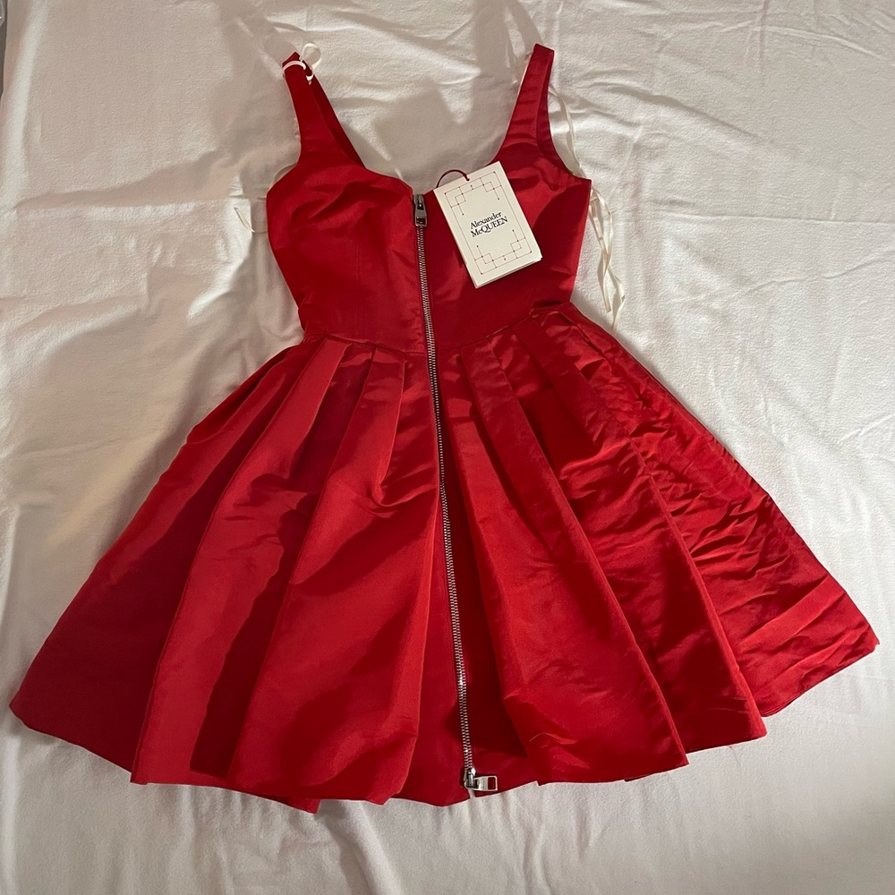 NWT Alexander McQueen Zip Mini Dress